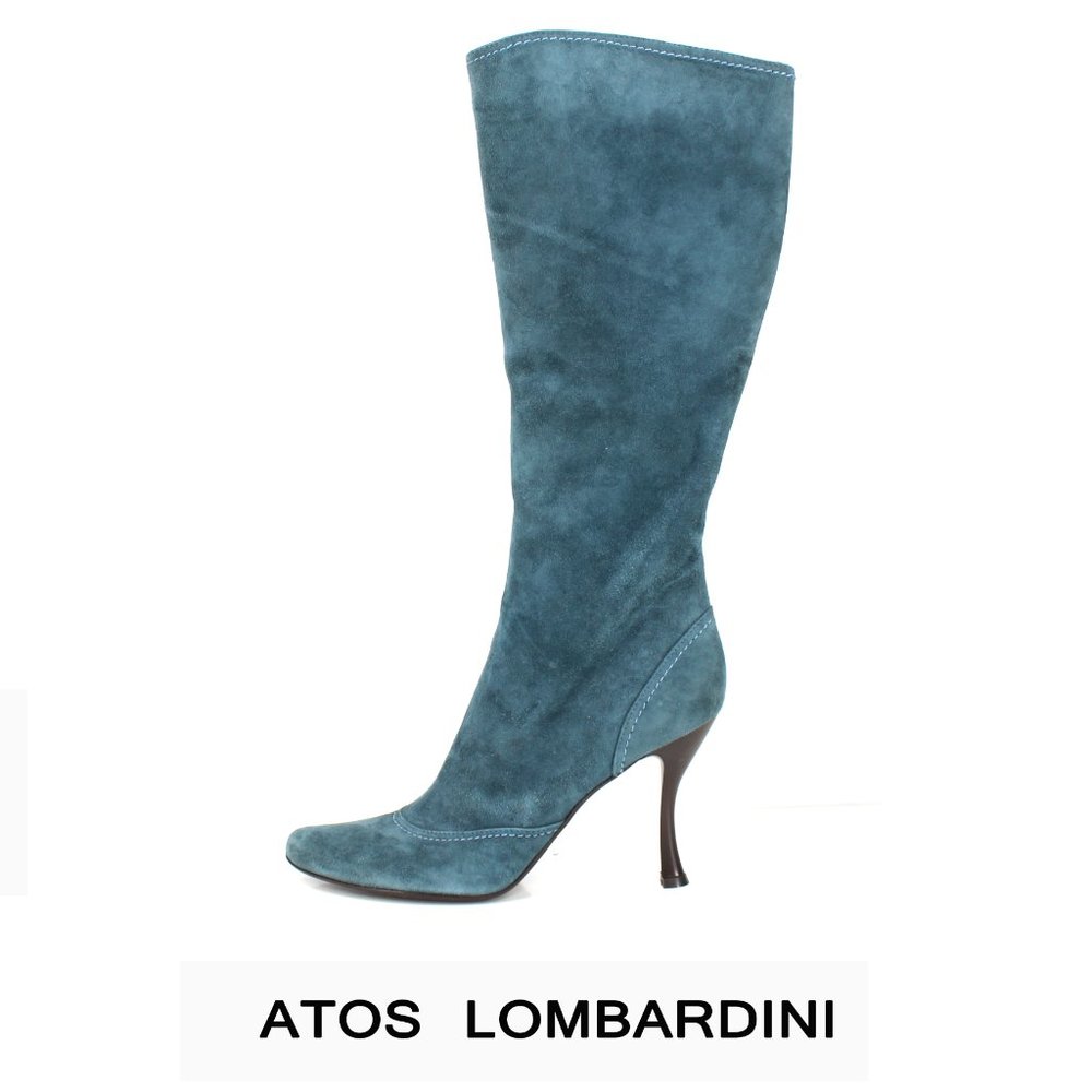 Blue Heeled Boots